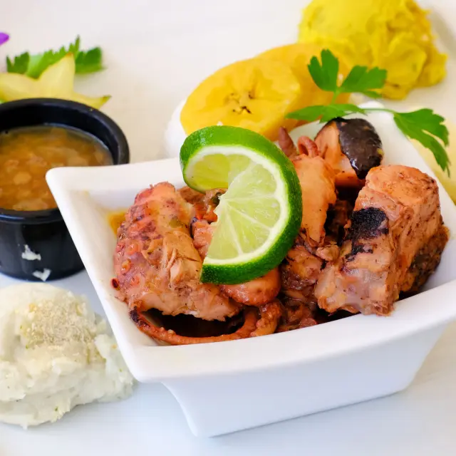 Fricassee of Chatrou Le Bambou Morne-Rouge Martinique