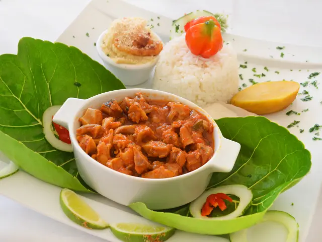 Fricassee of lambi Le Bambou Morne-rouge Martinique
