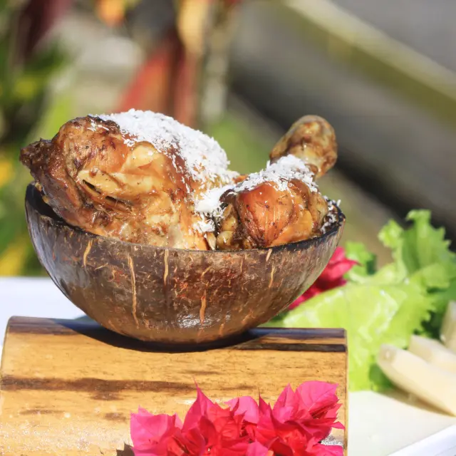 Coconut chicken Le Bambou Morne-rouge Martinique