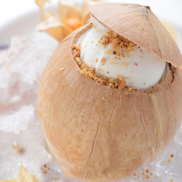 Sorbet Coco cuisine créole Martinique