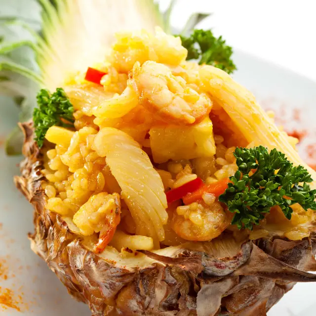 Riz aux crevettes et ananas Recette Martinique