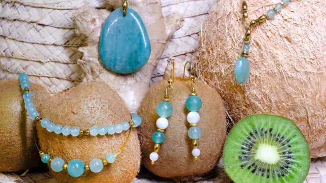 Bijoux avec de l'Aventurine Bijonat Trois-îlets Martinique