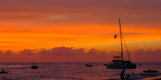 Coucher de soleil Carbet Martinique